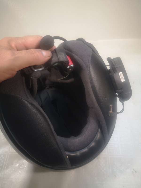 Shoei Neotec II Helmet With microphone and speakers (X-Large) (Matte Black)