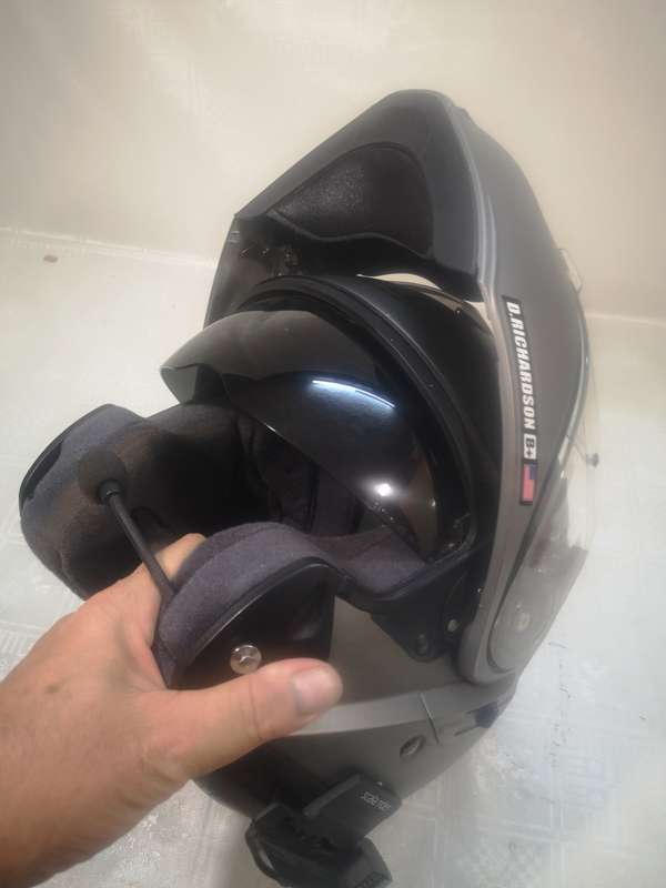 Shoei Neotec II Helmet With microphone and speakers (X-Large) (Matte Black)