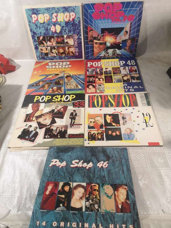 BIG COLLECTION OF POP SHOP VINYL RECORDS