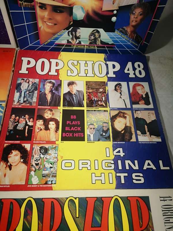 BIG COLLECTION OF POP SHOP VINYL RECORDS