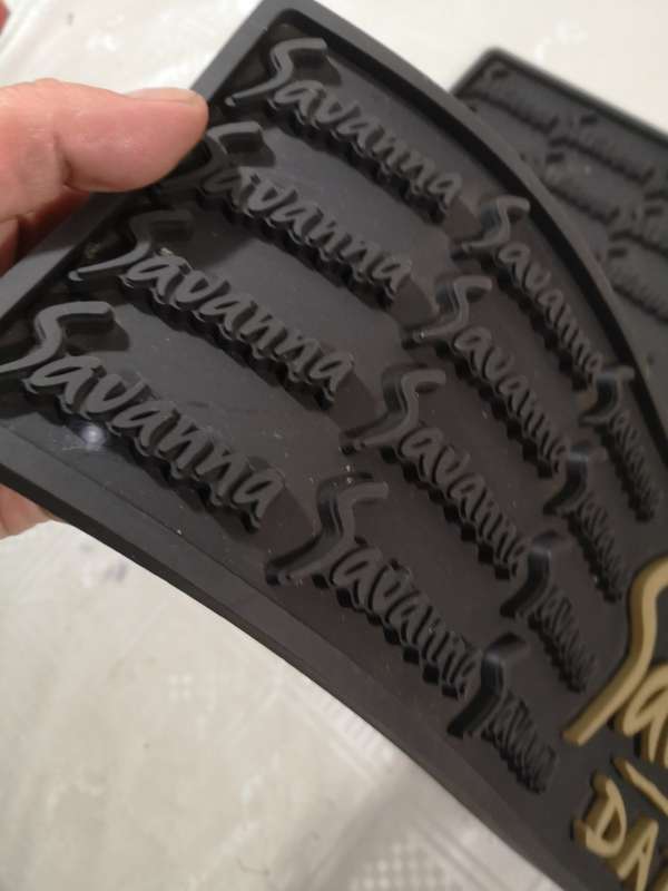 2 x Savana Dark Rubber Bar Mats Wetstop/ Bar Runners 150mm x 600mm