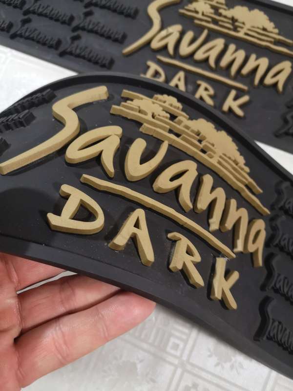 2 x Savana Dark Rubber Bar Mats Wetstop/ Bar Runners 150mm x 600mm