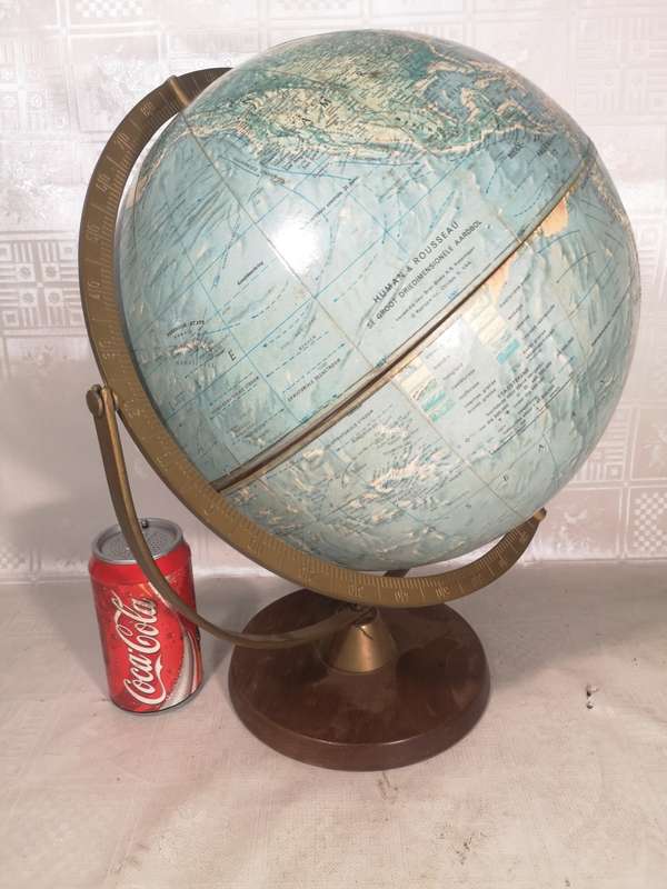 BEAUTIFUL VINTAGE REPLOGLE AFRIKAANS WORLD GLOBE
