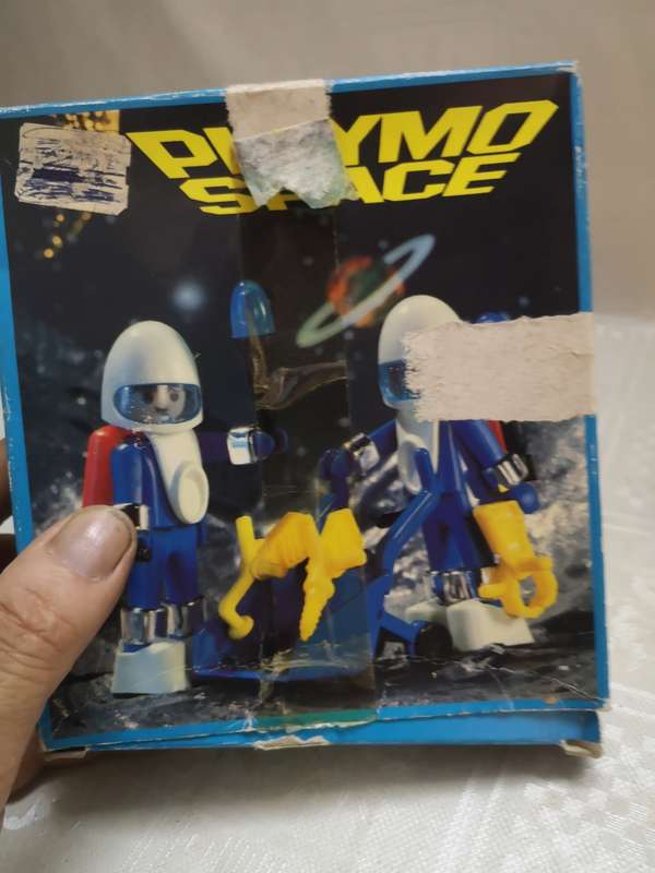 VINTAGE LYRA PLAYMOBIL PLAYMOSPACE 3589 ASTRONAUTS IN BOX RARE