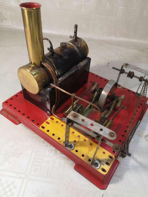 Vintage Mamod - Old Stationary Steam Engine SE3 Twin Cylinder - made in England - 1960 - U.K.