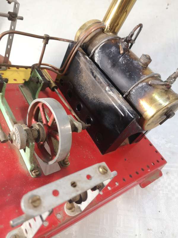 Vintage Mamod - Old Stationary Steam Engine SE3 Twin Cylinder - made in England - 1960 - U.K.