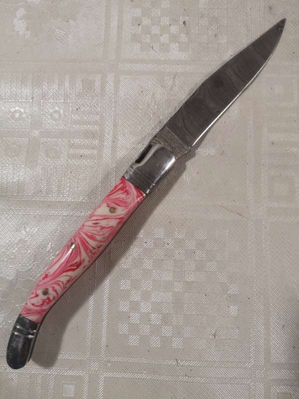Exquisite Custom Handmade Damascus Steel Folding Knife