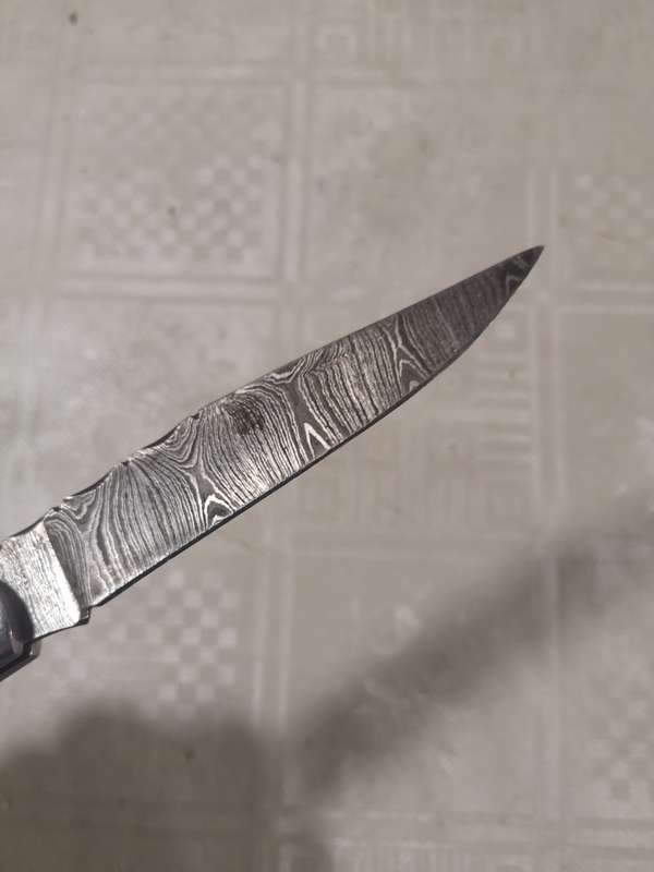 Exquisite Custom Handmade Damascus Steel Folding Knife