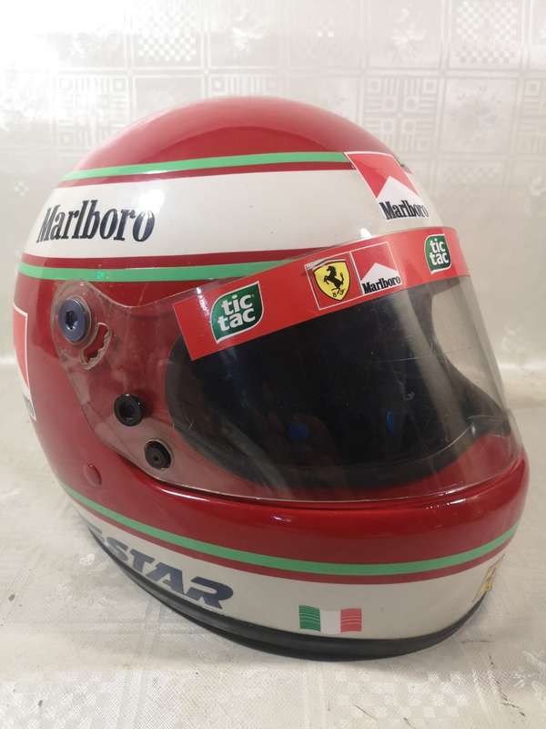 WOW!!! Amazing Vintage Ferrari F1 Bell Replica Racing Helmet Size L