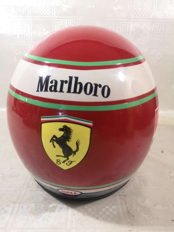 WOW!!! Amazing Vintage Ferrari F1 Bell Replica Racing Helmet Size L