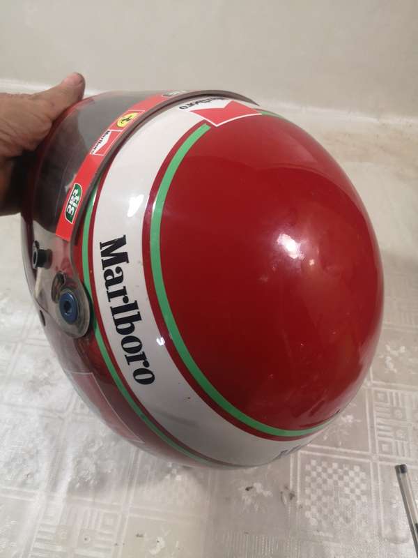 WOW!!! Amazing Vintage Ferrari F1 Bell Replica Racing Helmet Size L