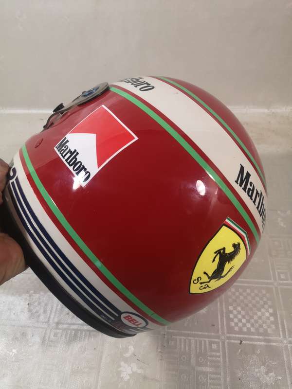 WOW!!! Amazing Vintage Ferrari F1 Bell Replica Racing Helmet Size L
