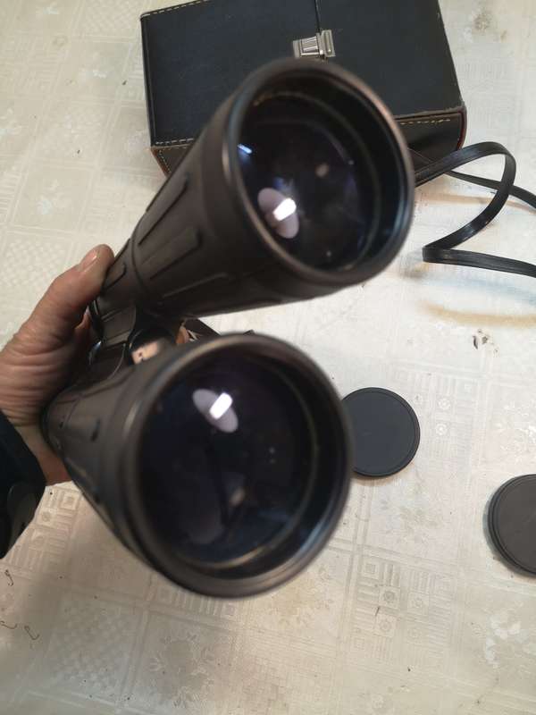 Vintage Military 8 x 56 field 6.5° No 6644 Binoculars - Japan - Good Working Condition