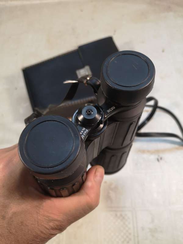 Vintage Military 8 x 56 field 6.5° No 6644 Binoculars - Japan - Good Working Condition