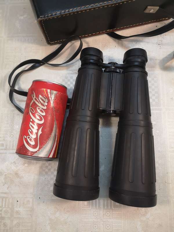 Vintage Military 8 x 56 field 6.5° No 6644 Binoculars - Japan - Good Working Condition