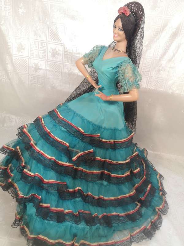 RARE 60`s Spanish Flamenco Dancer Marin Chiclana Spain 640MM