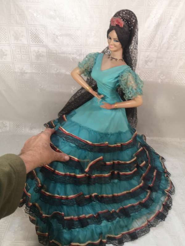 RARE 60`s Spanish Flamenco Dancer Marin Chiclana Spain 640MM