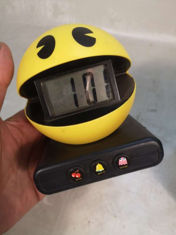 VINTAGE PALADONE - PAC-MAN ALARM CLOCK LIKE NEW IN BOX