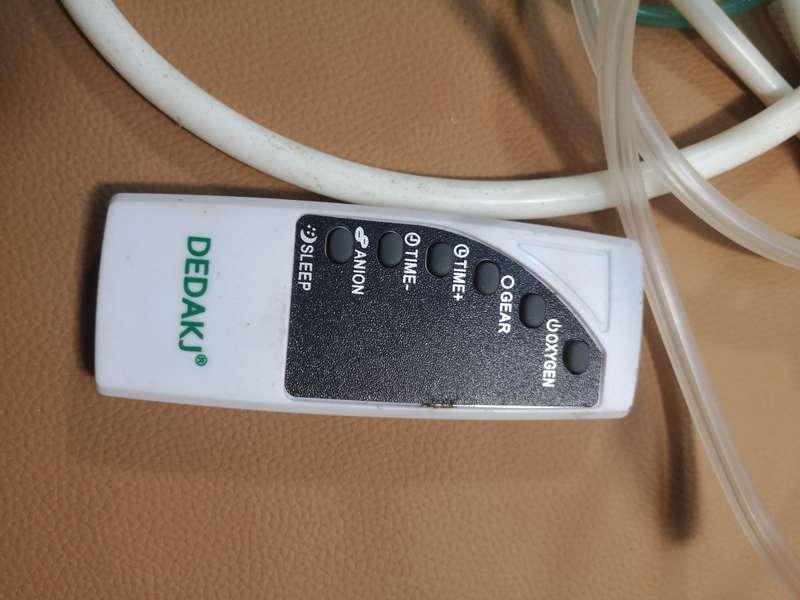 7 Litre Dedakj Portable Home Oxygen Concentrator with remote (2-in-1 with Nebulizer) Like New
