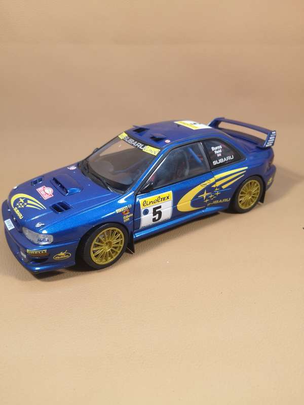 RARE!! AUTOART 1/18 DIECAST SUBARU IMPREZA WRC NO. 5 BURNS/ REID