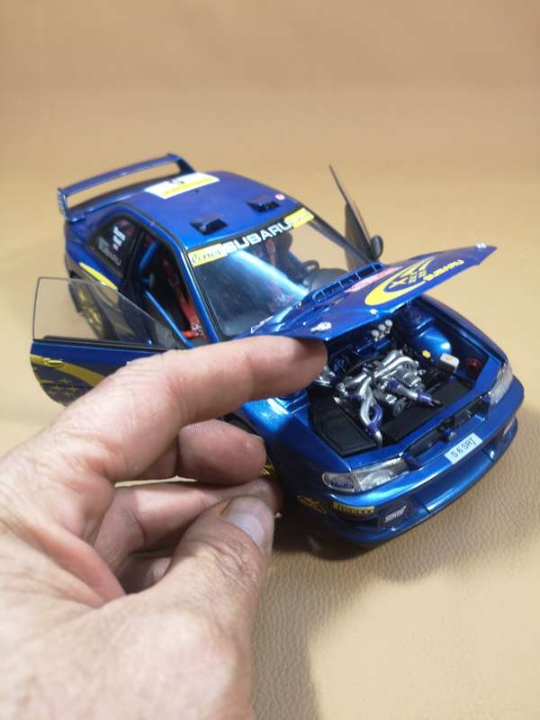 RARE!! AUTOART 1/18 DIECAST SUBARU IMPREZA WRC NO. 5 BURNS/ REID