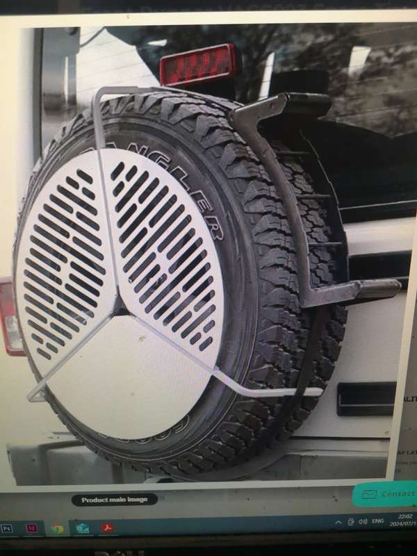 Front Runner VACC023 4x4 Spare Tire Mount Braai/BBQ Grate