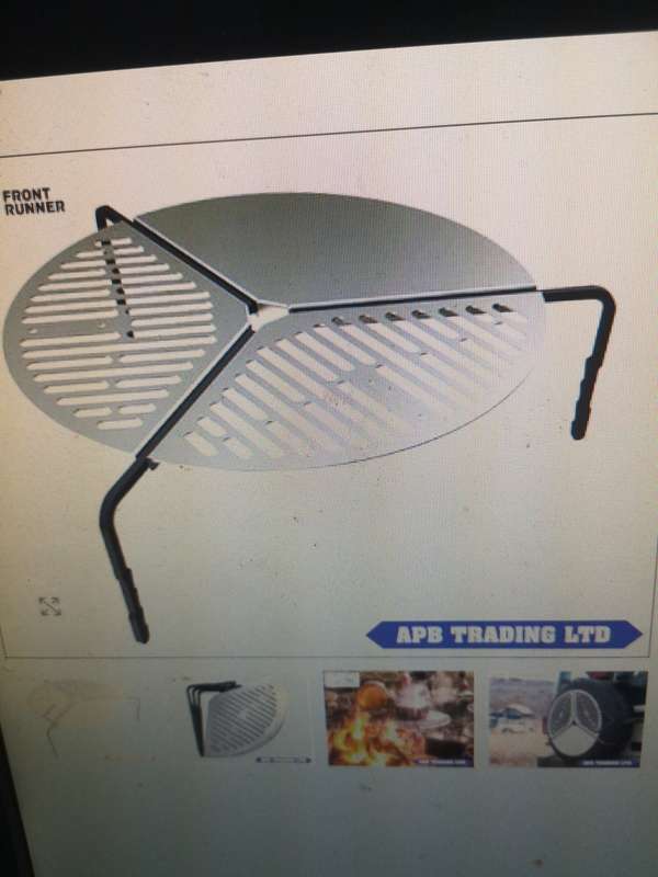 Front Runner VACC023 4x4 Spare Tire Mount Braai/BBQ Grate