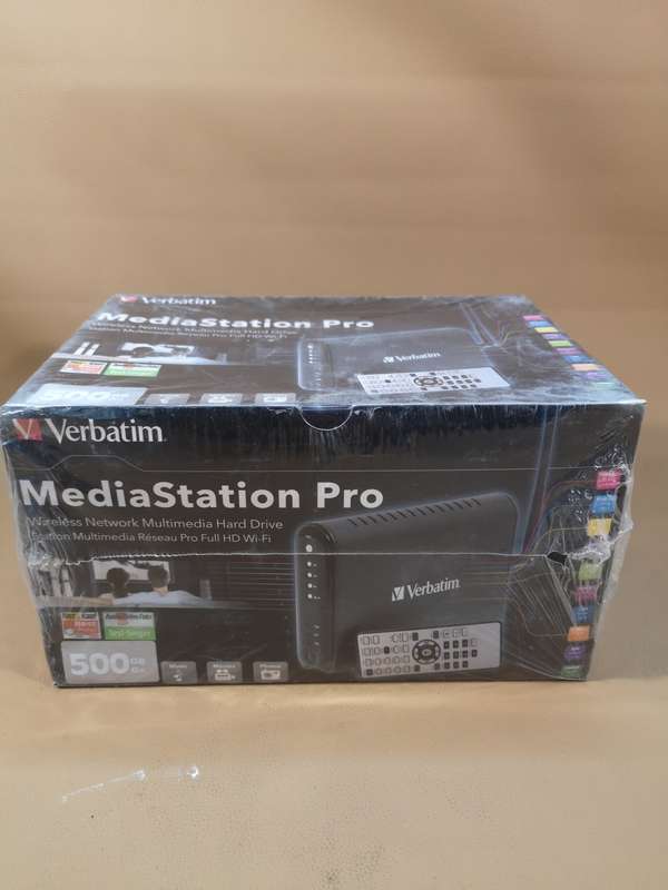 VERBATIM MEDIA STATION PRO WIRELESS NETWORK MULTIMEDIA RESEAU PRO FULL HD WI-FI - NEW SEALED IN BOX