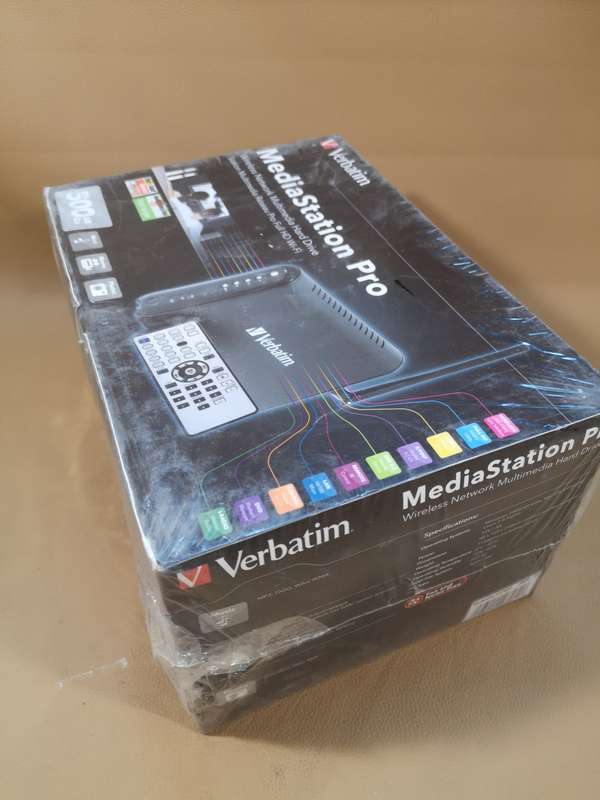 VERBATIM MEDIA STATION PRO WIRELESS NETWORK MULTIMEDIA RESEAU PRO FULL HD WI-FI - NEW SEALED IN BOX