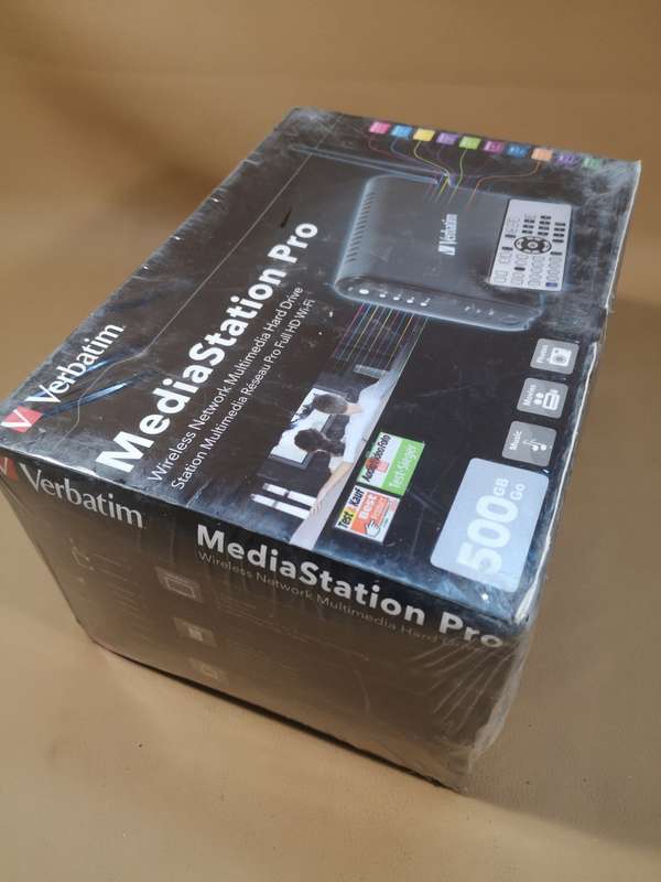 VERBATIM MEDIA STATION PRO WIRELESS NETWORK MULTIMEDIA RESEAU PRO FULL HD WI-FI - NEW SEALED IN BOX