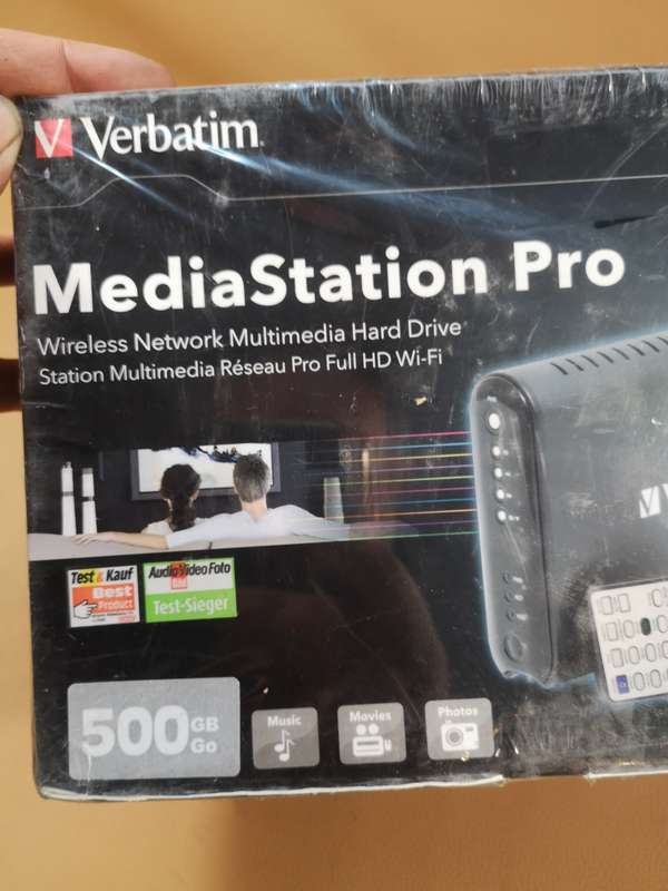 VERBATIM MEDIA STATION PRO WIRELESS NETWORK MULTIMEDIA RESEAU PRO FULL HD WI-FI - NEW SEALED IN BOX