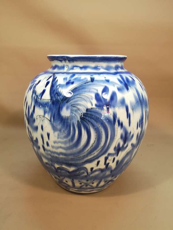 MAGNIFICENT!! LARGE ANTIQUE MAJOLICA VASE - FLORENCE ITALY - WITH ALL THE RIGHT MARKINGS