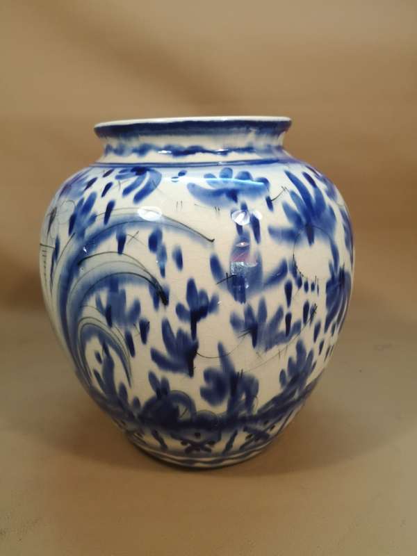 MAGNIFICENT!! LARGE ANTIQUE MAJOLICA VASE - FLORENCE ITALY - WITH ALL THE RIGHT MARKINGS