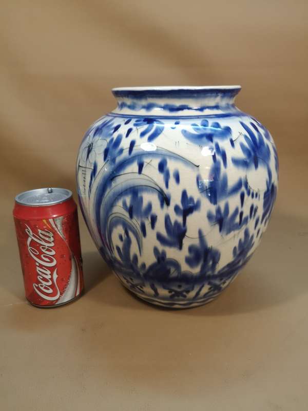 MAGNIFICENT!! LARGE ANTIQUE MAJOLICA VASE - FLORENCE ITALY - WITH ALL THE RIGHT MARKINGS