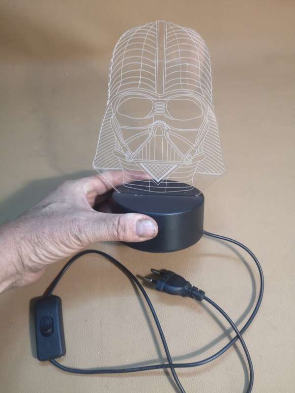 3D Led Optical Illusion Lamp  Star Wars Darth Vader