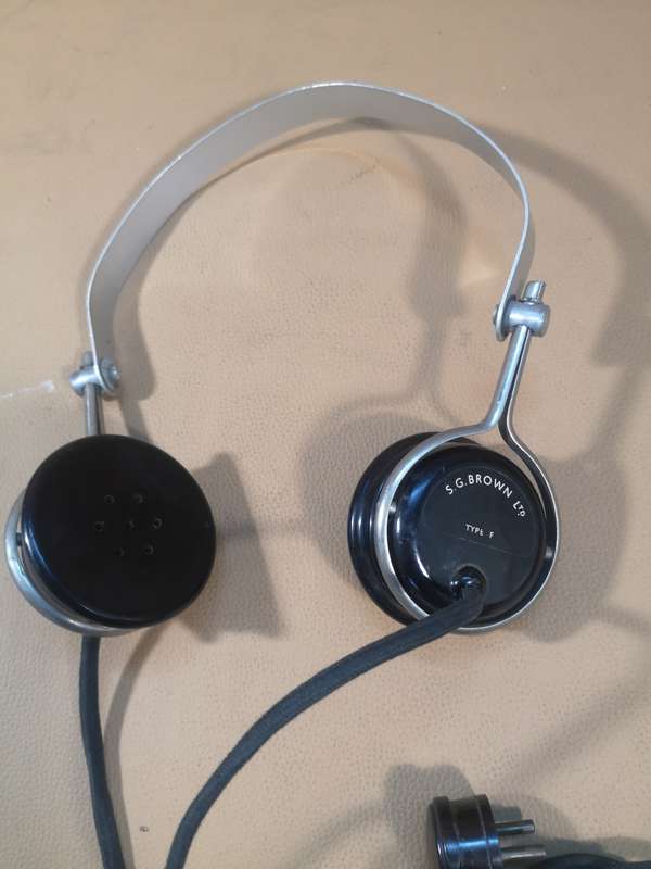 S.G. Brown Type F Headphones Circa 1920s Antique