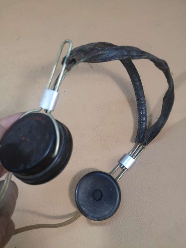 WWii Military Headphones Circa 1930s Antique