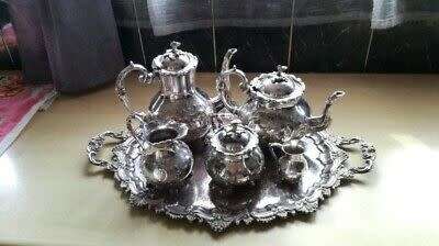 1907 Hallmark Silver tea set