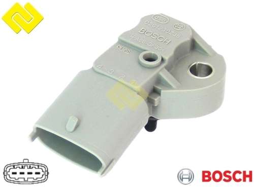 Volvo Ford Land Rover Original Bosch Map Fuel Pressure Sensor 0261230238 / 39