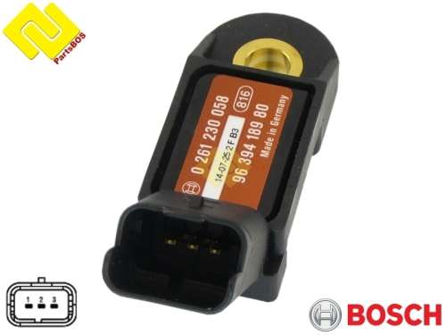 Peugeot Citroen Renault Original Map Sensor 1920Ac 0261230058 9639418980