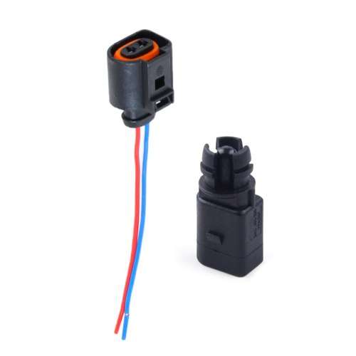 VW AUDI AMBIENT EXTERIOR TEMPERATURE SENSOR & PLUG 6RD820535 1J0973775A