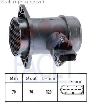 VW & AUDI A4 A6 1.9TDI AIR FLOW SENSOR 0281 002 217 / 028 906 461X