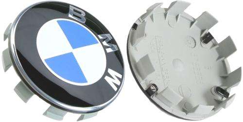 BMW BLU AND WHITE  Alloy Cover Hub Caps Hubcap 68mm SET 4 PCS
