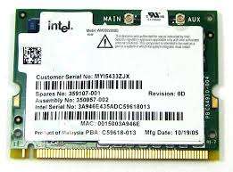 COMPAQ 359107-001 MINI-PCI 802.11B/G WIRELESS LAN CARD