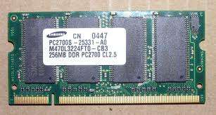 256 MB DDR Laptop RAM