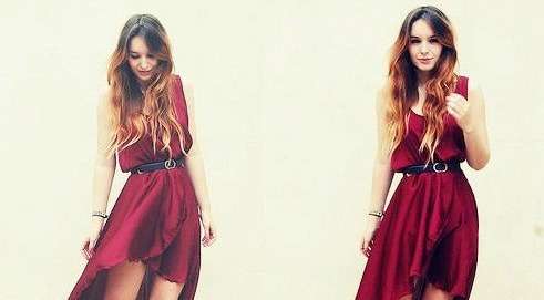 Stylish asymmetrical dress