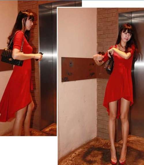 Stylish asymmetrical dress