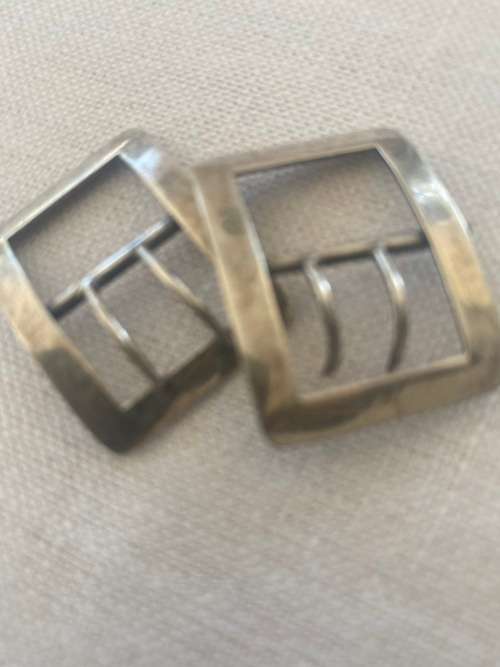 SILVER BUCKLE HSS MARKINGS ANCHOR RAMPANT AND A