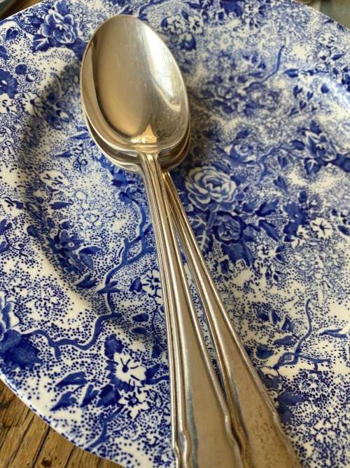 3EPNS DU BARRY PATTERN LARGE SERVING SPOONS REDUCED R138 each