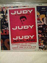 Judy Garland : Judy at Carnegie Hall : LP
